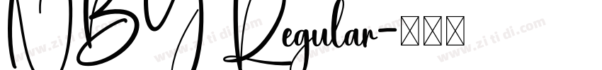 NBY Regular字体转换